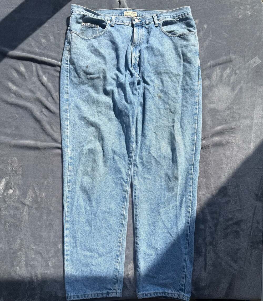 Vintage 90s Guess Jeans U.S.A. Style BB100-32 Blue Denim Jeans Size 40x32